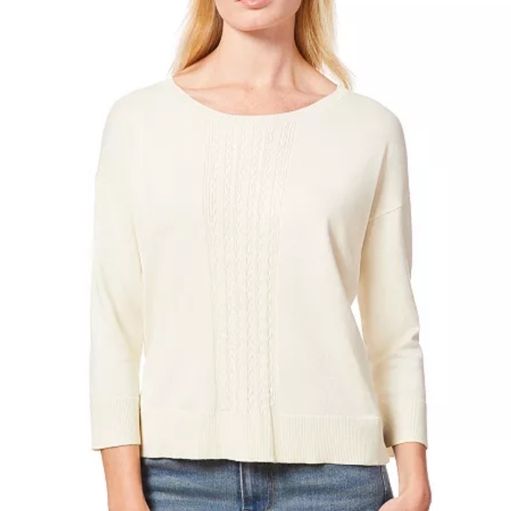 Melissa Paige
Women's Cable-Knit Drop-Shoulder Sweater papyrus